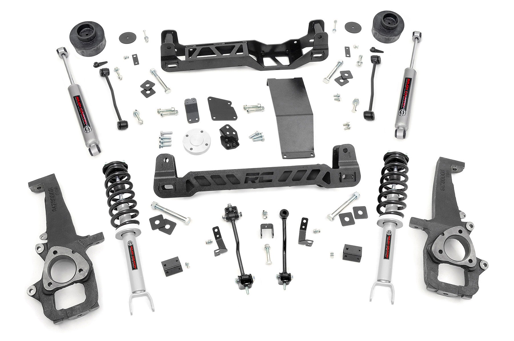 Rough Country 4-Inch Lift Kit with N3 Shocks for Ram 1500 4WD