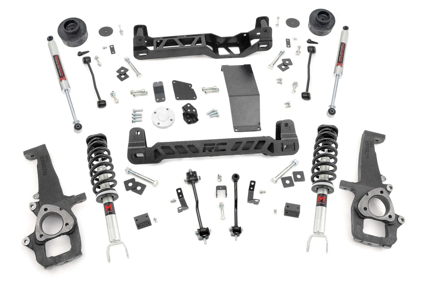 Rough Country 4-Inch Lift Kit with M1 Shocks for Ram 1500 4WD