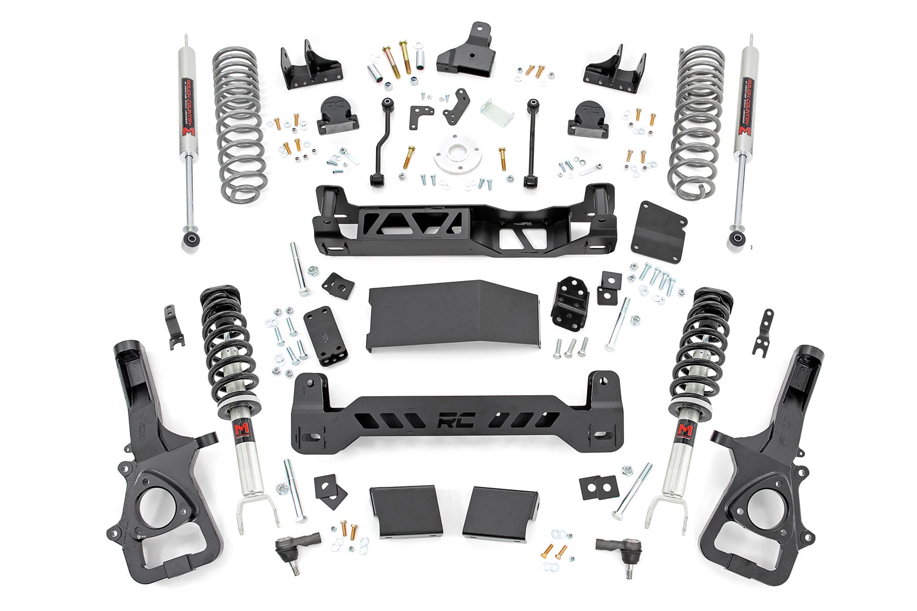 Rough Country 6-Inch Lift Kit with M1 Monotube Shocks for Ram 1500 4WD