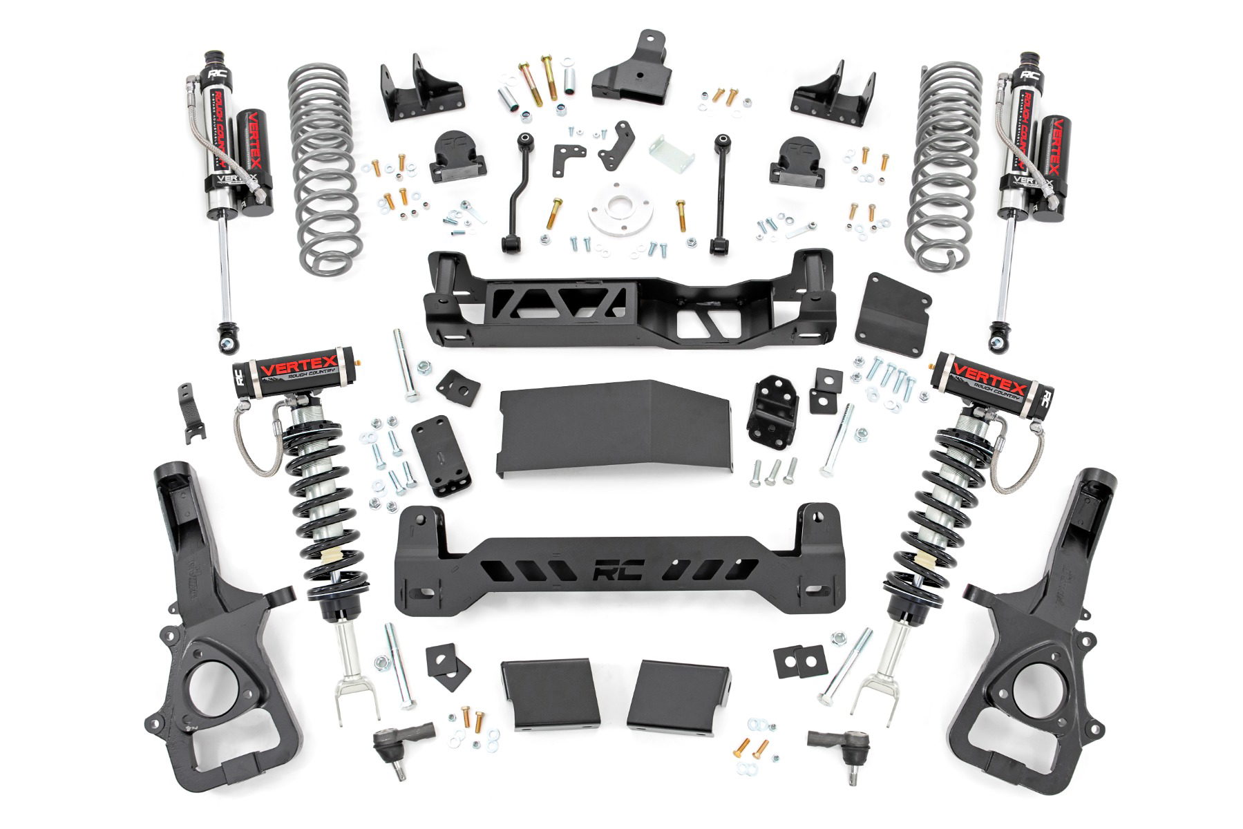 Rough Country 6-Inch Lift Kit with Vertex 2.5 Shocks for Ram 1500 4WD