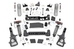 6-Inch Lift Kit with Vertex and V2 Shocks for Ram 1500 4WD dimension diagram — Rough Country 33457