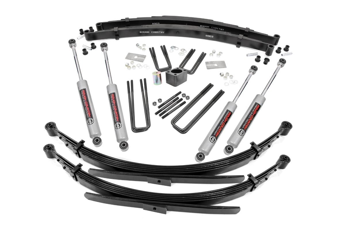 Rough Country 4-Inch Lift Kit with N3 Shocks for Dodge W100-W300 4WD