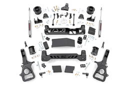 5-Inch Lift Kit with N3 Shocks for 2019–2024 Ram 1500 4WD, Part 33830A, Rough Country