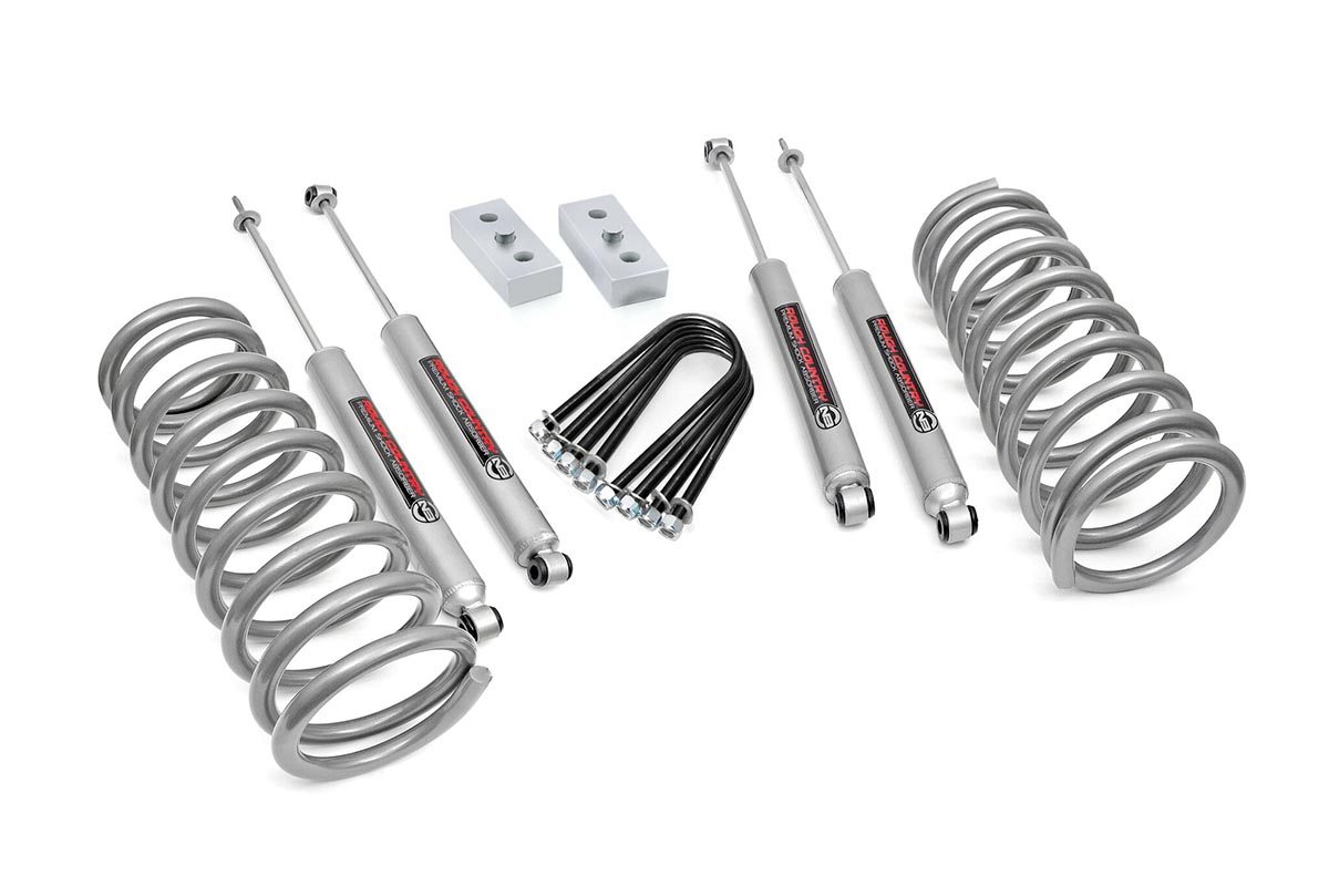 Rough Country 3-Inch Lift Kit with N3 Shocks for Ram 2500/3500 4WD
