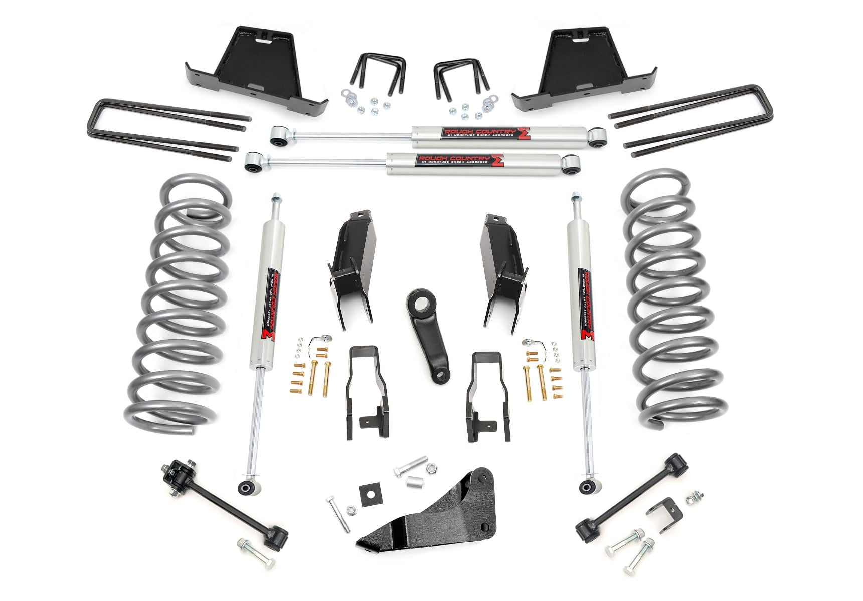 5-Inch Lift Kit with M1 Shocks for Ram 2500/3500 4WD (2011-2013), Part 34840, Rough Country