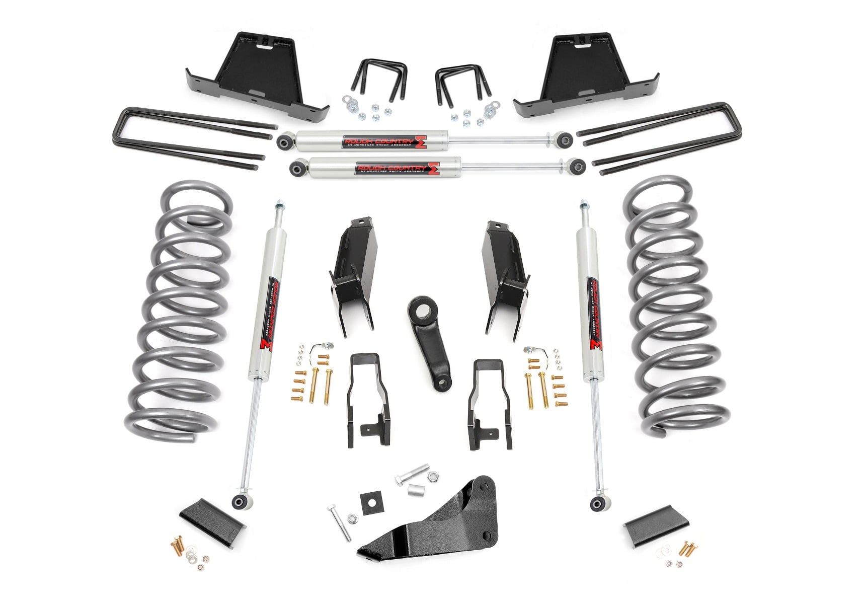 5-Inch Lift Kit with M1 Shocks for Ram 2500/3500 4WD (2011-2013), Part 34940, Rough Country