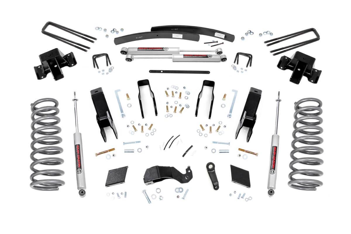 Rough Country 5-Inch Lift Kit with N3 Shocks for 2000–2002 Dodge Ram 2500 4WD