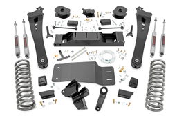 5-Inch Lift Kit with N3 Shocks for 2019–2024 Ram 2500 4WD dimension diagram, Rough Country 36030