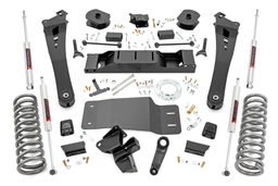 5-Inch Lift Kit with M1 Shocks for 2019–2024 Ram 2500 4WD — Part 36040 dimension diagram, Rough Country