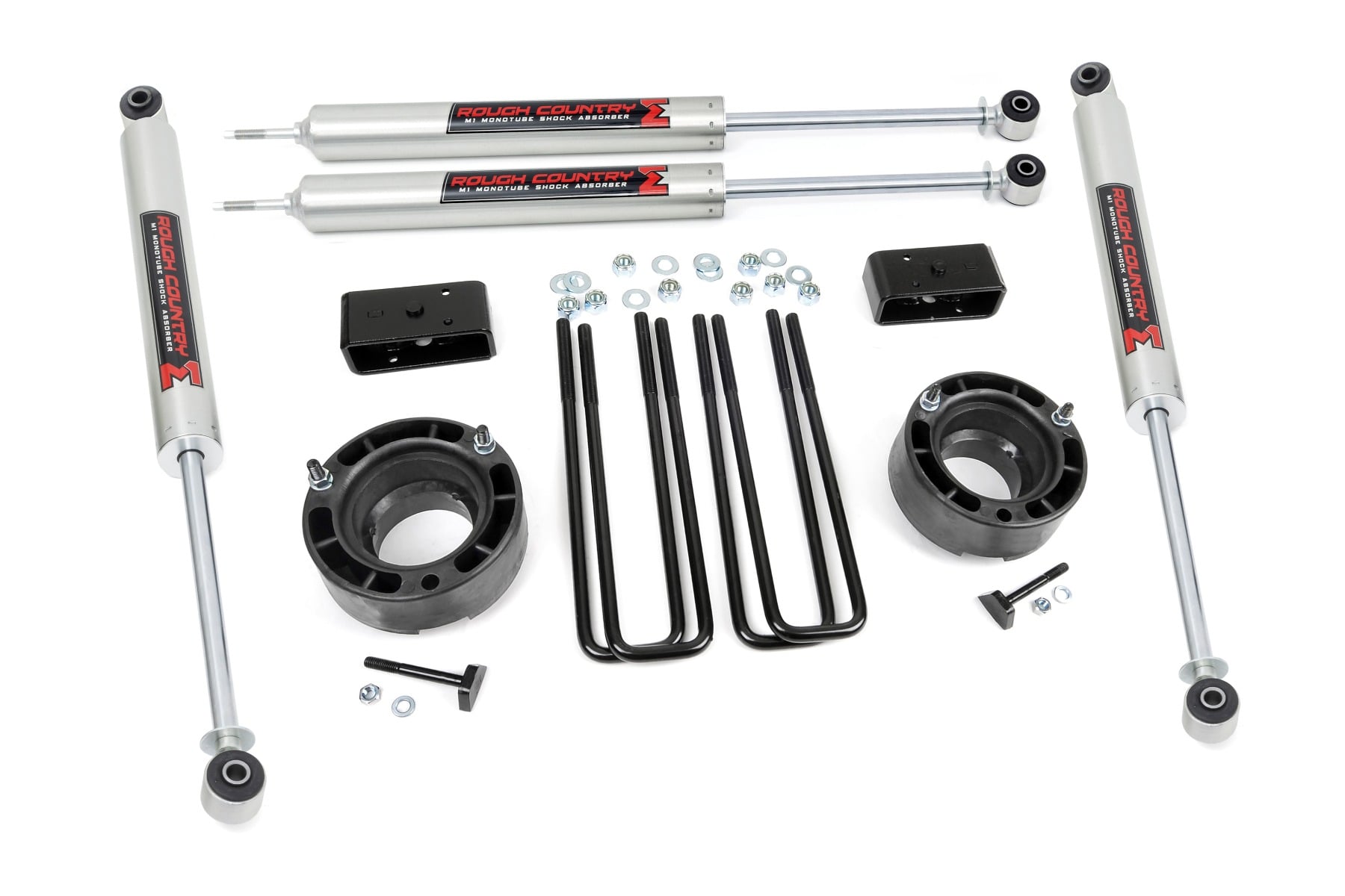 Rough Country 2.5-Inch Lift Kit with M1 Shocks for 1994–2001 Ram 1500 4WD
