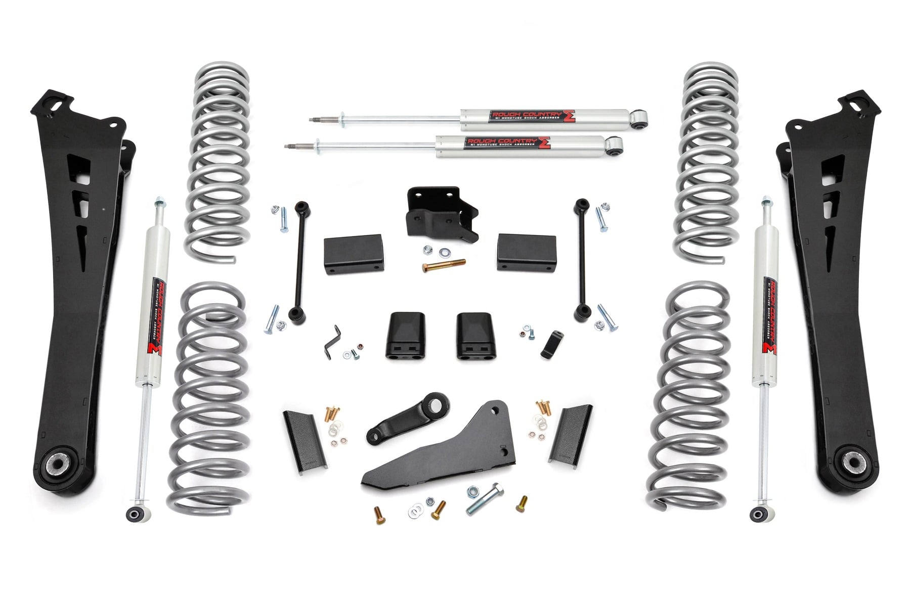 Rough Country 5 Inch Lift Kit with M1 Shocks for 2014-2018 Ram 2500 4WD