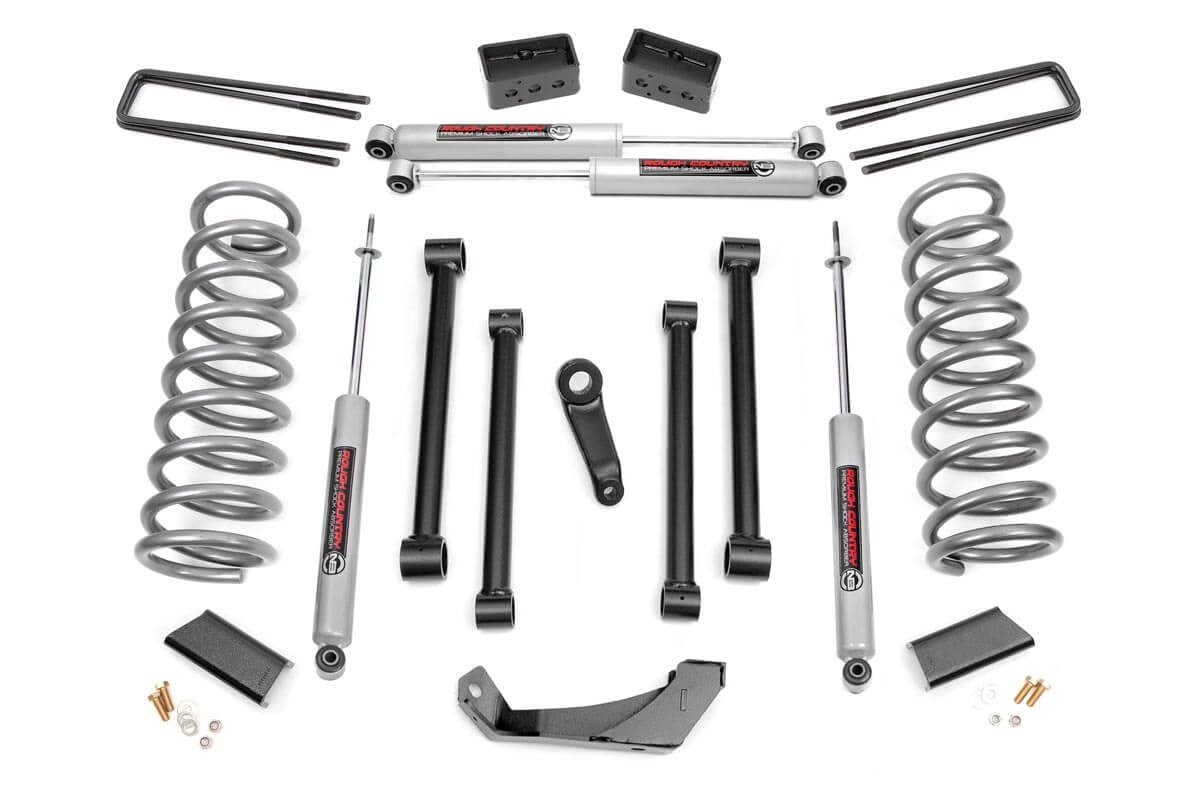 Rough Country 5-Inch Lift Kit with N3 Shocks for 1994–1999 Dodge Ram 1500 4WD