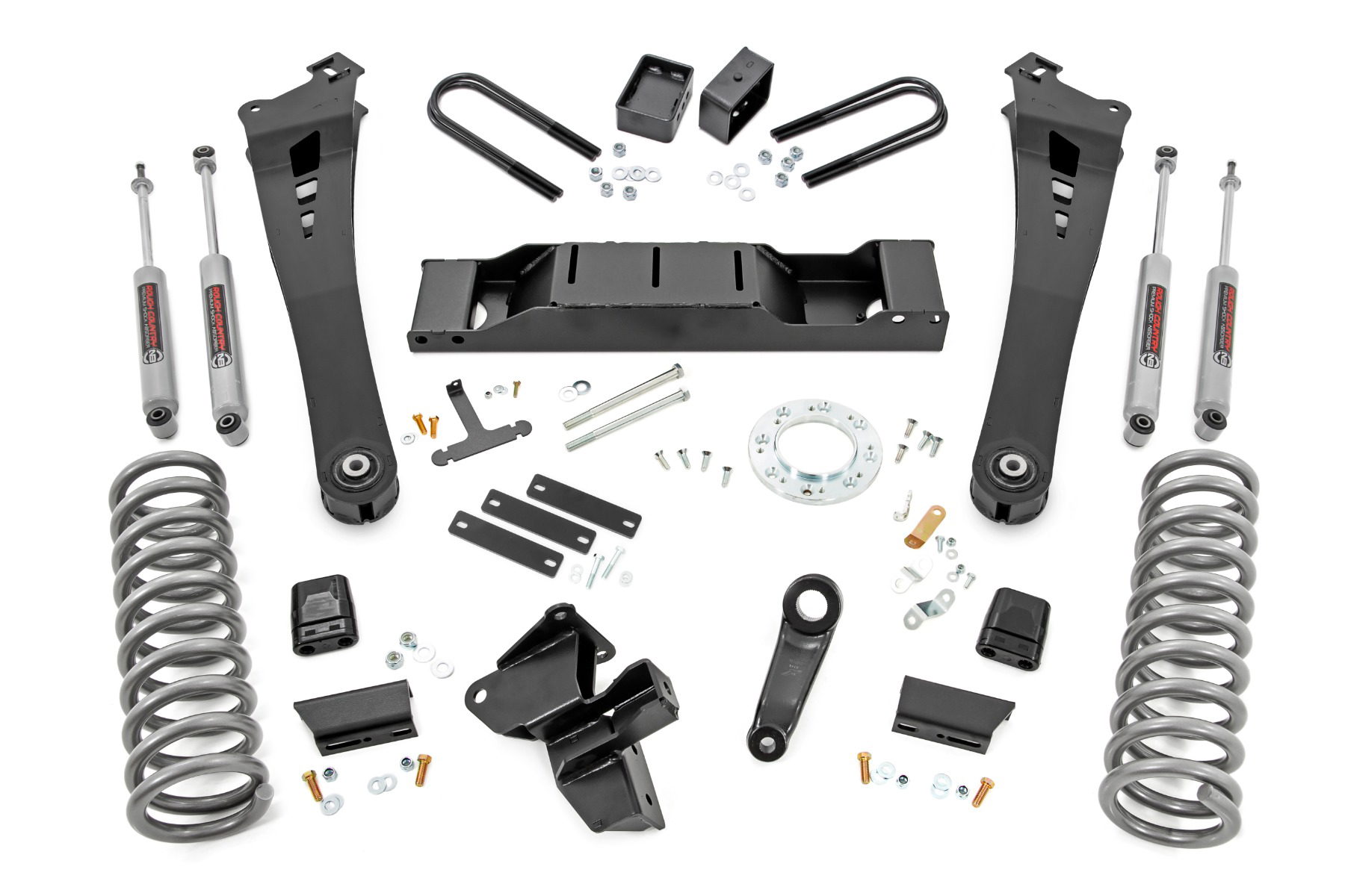 5-Inch Single-Rear-Wheel Lift Kit with N3 Shocks for Ram 3500 — Rough Country 37830