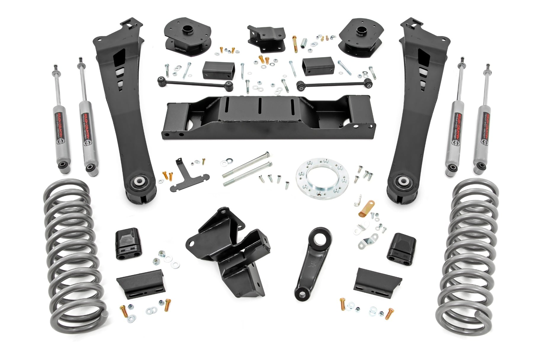 Rough Country 5-Inch Radius Arm Lift Kit with N3 Shocks for 2019–2024 Ram 2500 4WD