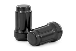 M12x1.5 Bulge Acorn Lug Nut Set, view 2, Rough Country 3807BLK