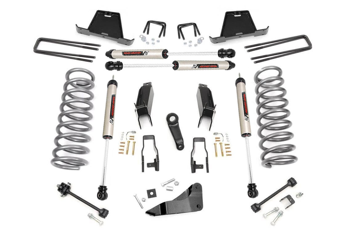 Rough Country 5-Inch Lift Kit with V2 Shocks for Ram 2500/3500 4WD