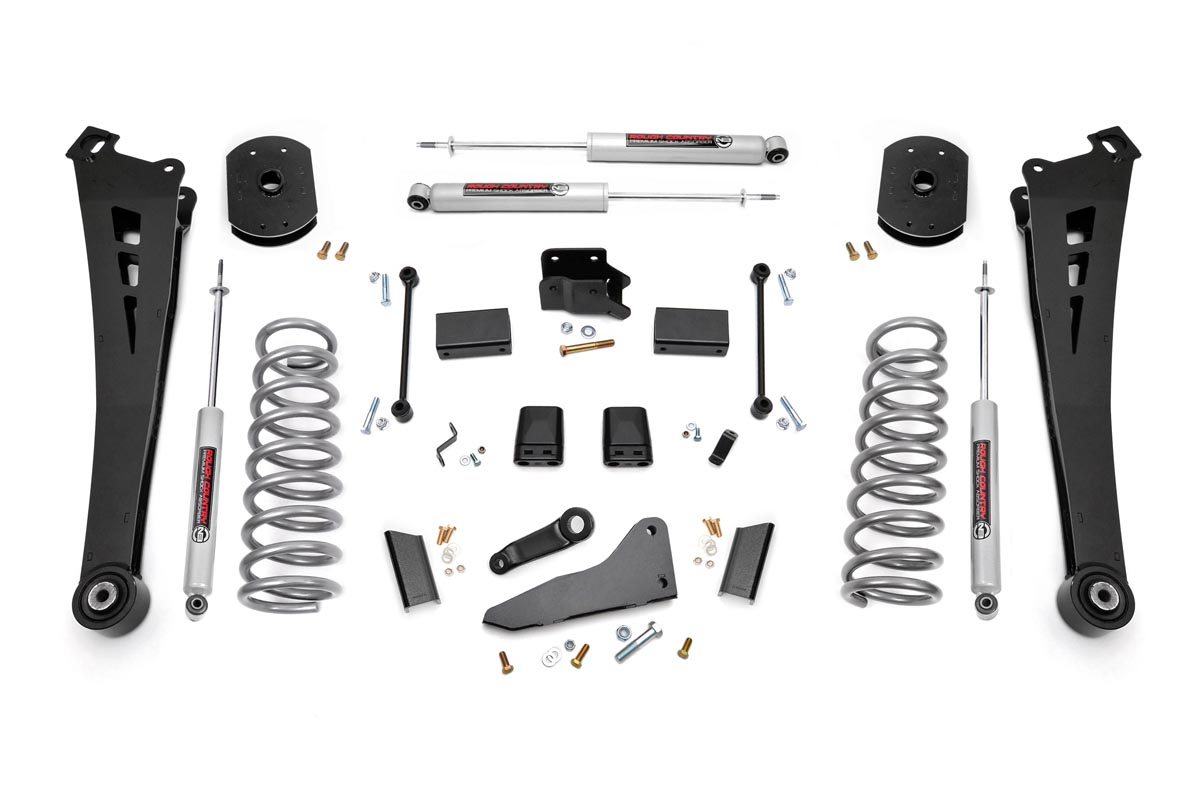 Rough Country 4.5-Inch Lift Kit with N3 Shocks for 2014-2018 Ram 2500 4WD