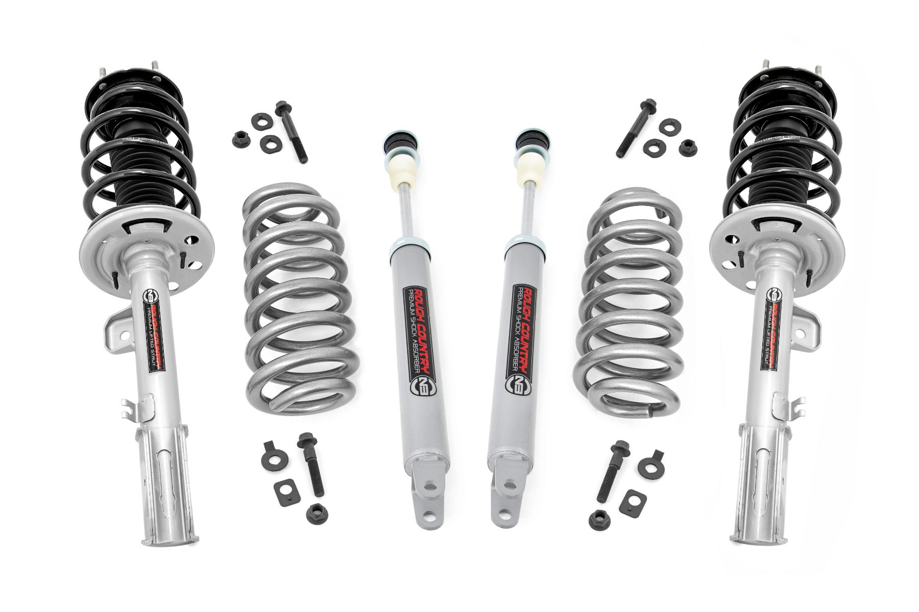 Rough Country 2-Inch Lift Kit with N3 Struts for 2011–2019 Ford Explorer AWD