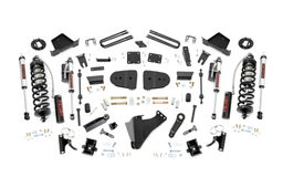 4.5-Inch Vertex Coilover Kit for Super Duty, Front & Rear dimension diagram — Rough Country 400159