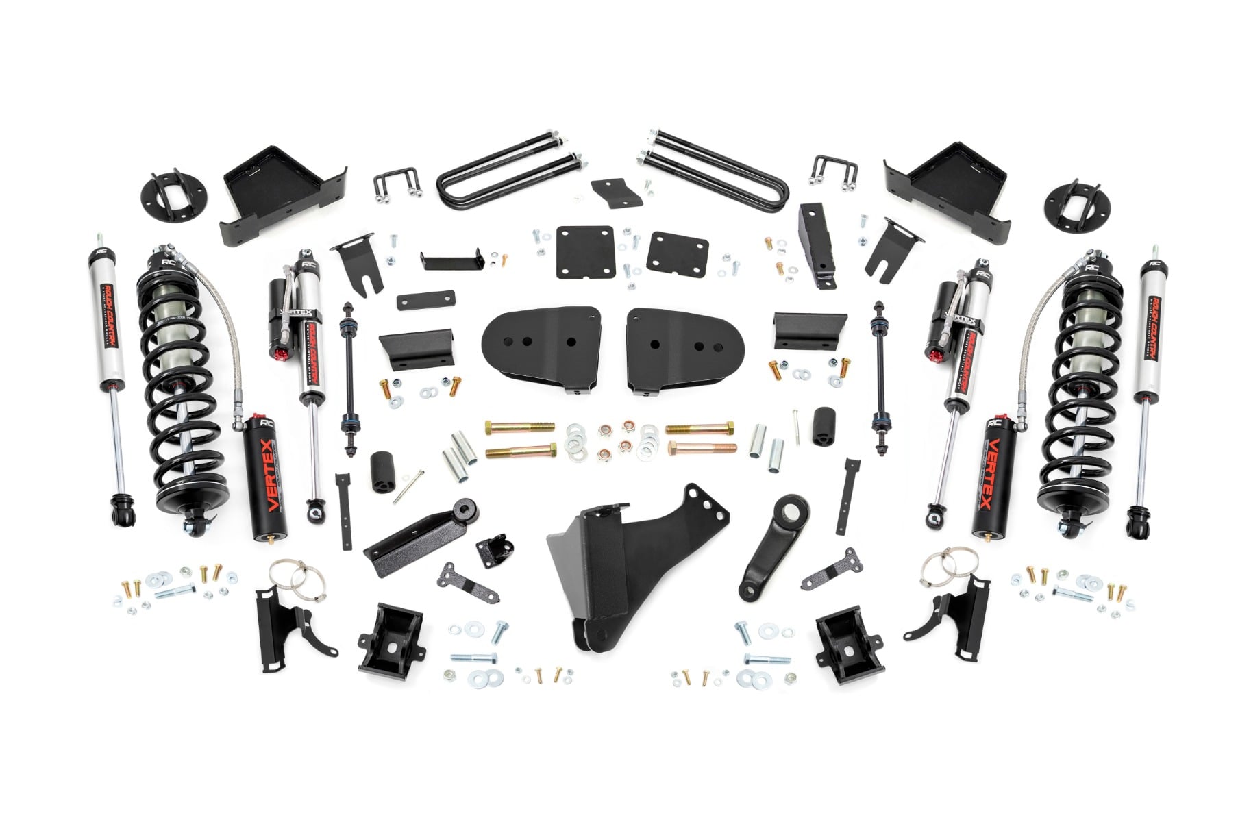 Rough Country 6-Inch Vertex Coilover Kit for Super Duty, Front & Rear