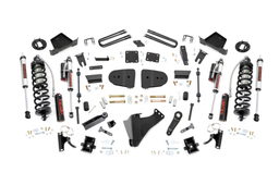 6-Inch Vertex Coilover Kit for Super Duty, Front & Rear dimension diagram — Rough Country 400259