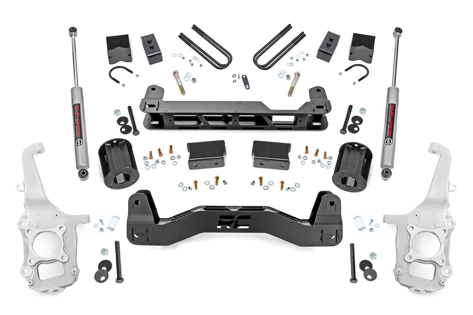 6-Inch Lift Kit with N3 Shocks for Ford F-150 2WD (2021-2024) — Rough Country 40630