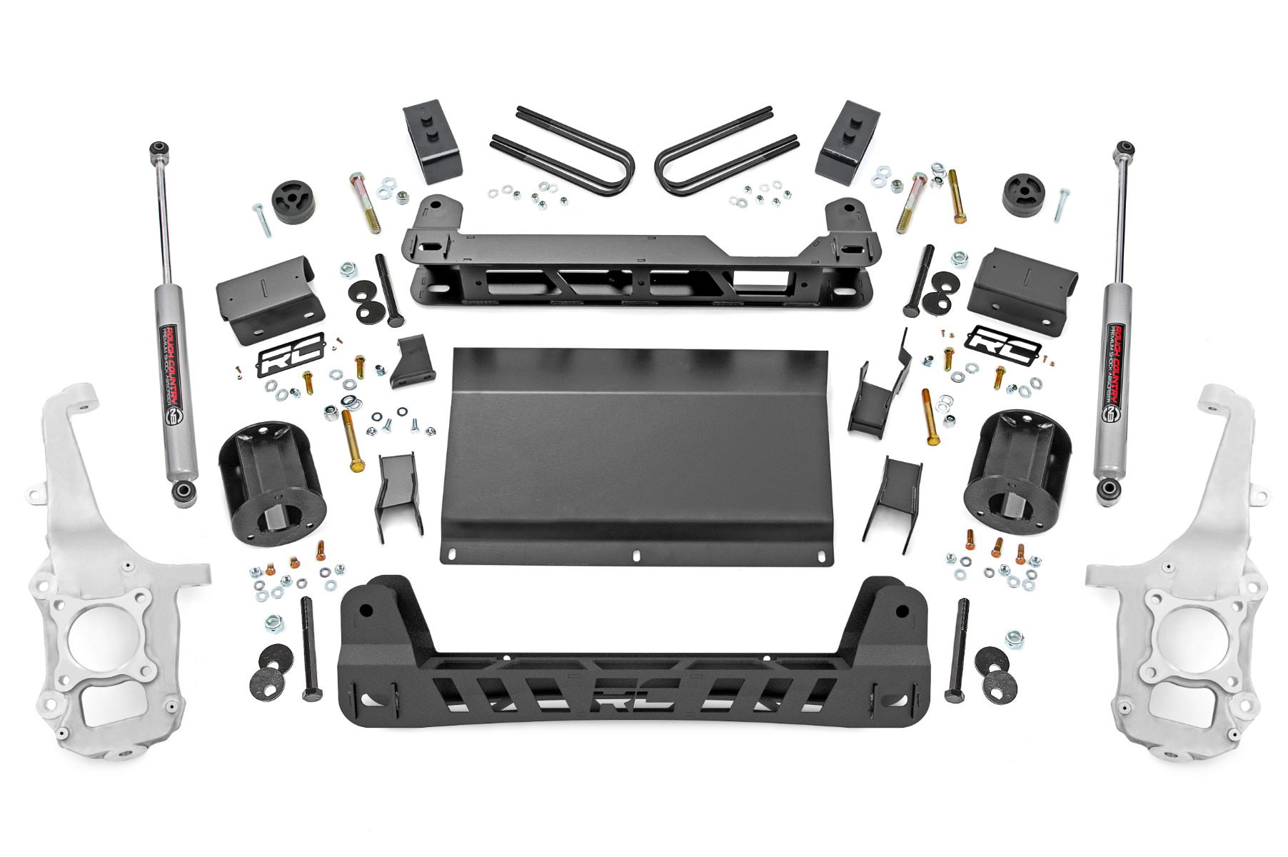 Rough Country 4-Inch Lift Kit with N3 Shocks for 2021–2025 Ford F-150 Tremor 4WD