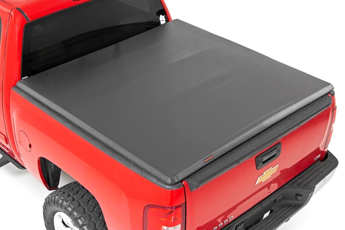 Rough Country 6'7" Bed Tri-Fold Tonneau Cover for Silverado/Sierra