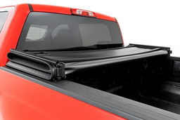 Soft Tri-Fold Bed Cover for Silverado/Sierra 1500 (2014-2018), view 4, Rough Country 41214550A