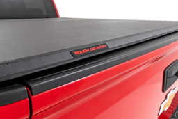 Soft Tri-Fold Bed Cover for Silverado/Sierra 1500 (2014-2018), view 5, Rough Country 41214550A