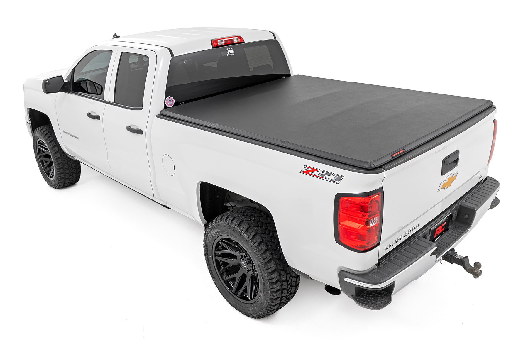 Rough Country Soft Tri-Fold Bed Cover for Silverado 1500 6ft7in Bed