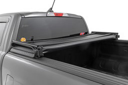 Soft Tri-Fold Bed Cover for 2019 Ford Ranger 5' Bed, view 3, Rough Country 41219500A