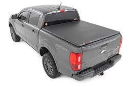 Soft Tri-Fold Bed Cover for 2019 Ford Ranger 5' Bed, Rough Country 41219500A