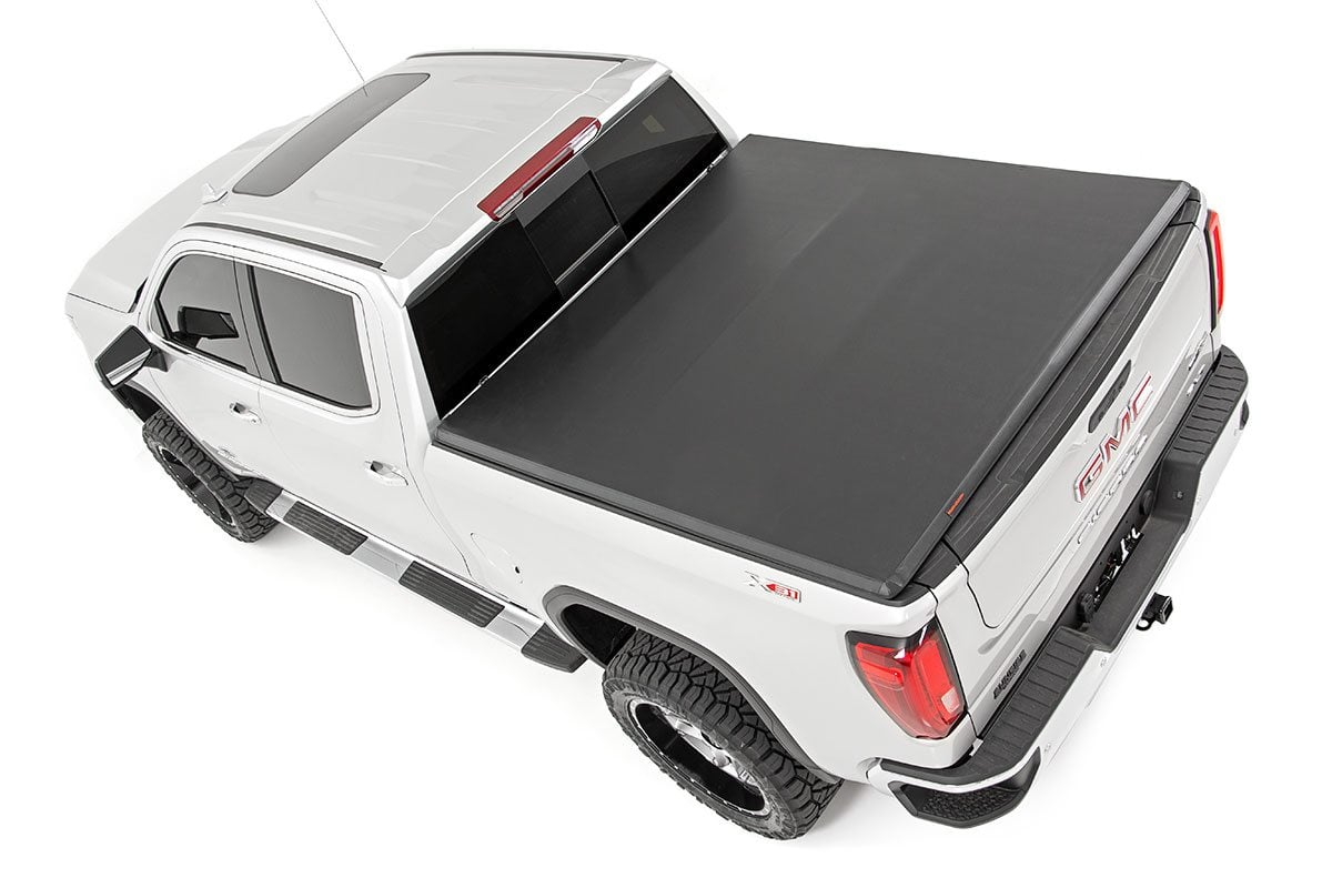 6'7" Bed Soft Tri-Fold Cover for Silverado & Sierra 1500 (2019–2025), Rough Country 41308650A