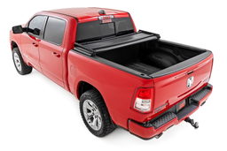 Soft Tri-Fold Bed Cover for Ram 1500 6'4" Bed (2019-2025), view 3, Rough Country 41309650A