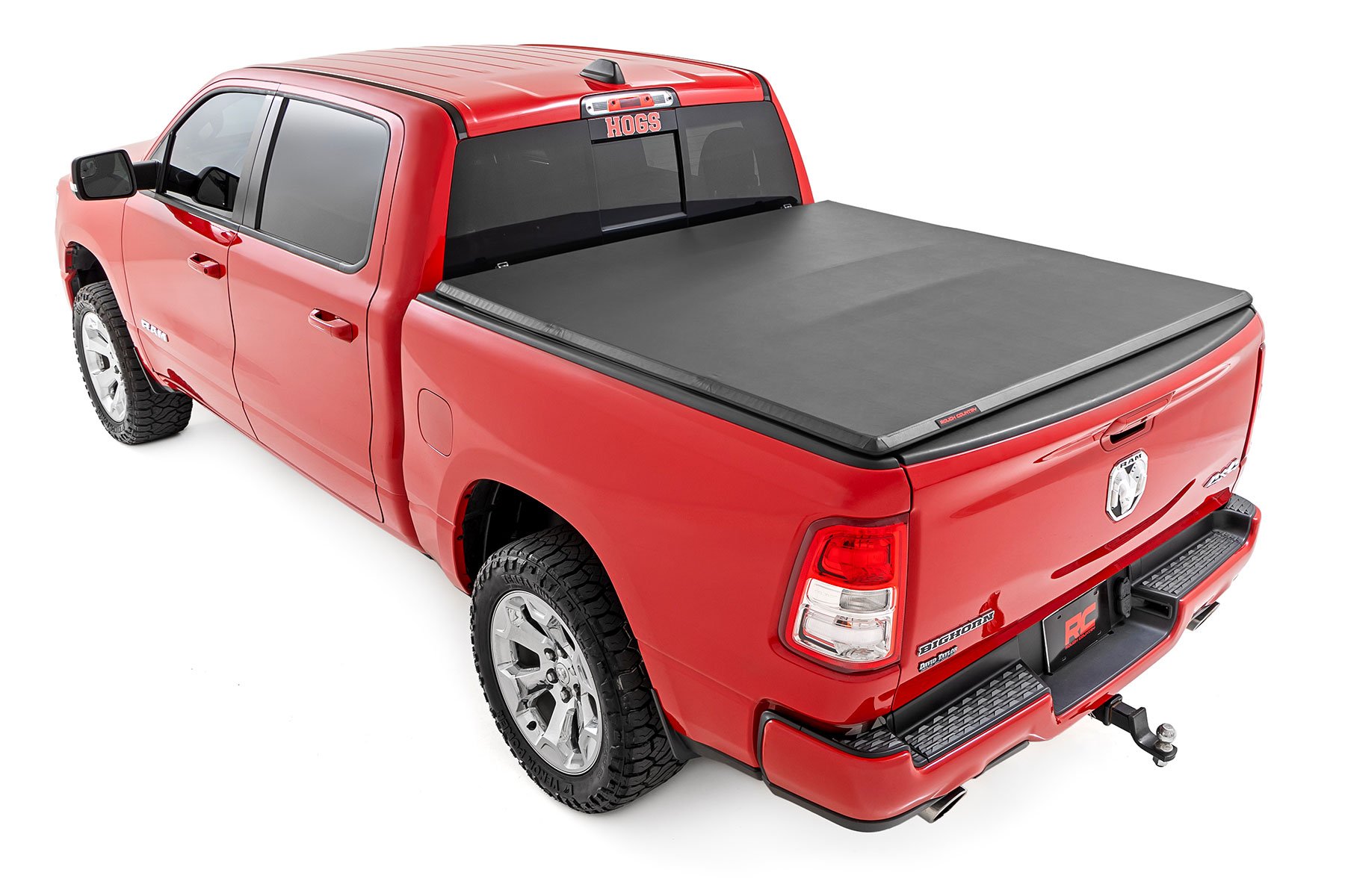 Soft Tri-Fold Bed Cover for Ram 1500 6'4" Bed (2019-2025), Rough Country 41309650A