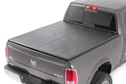 Soft Tri-Fold Tonneau Cover for 6'4" Truck Beds shown installed, Rough Country 41319640A