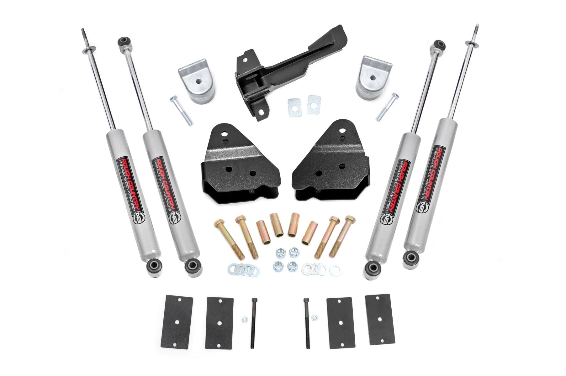 Rough Country 3-Inch Lift Kit with N3 Shocks for 2019–2022 Ford Super Duty 4WD