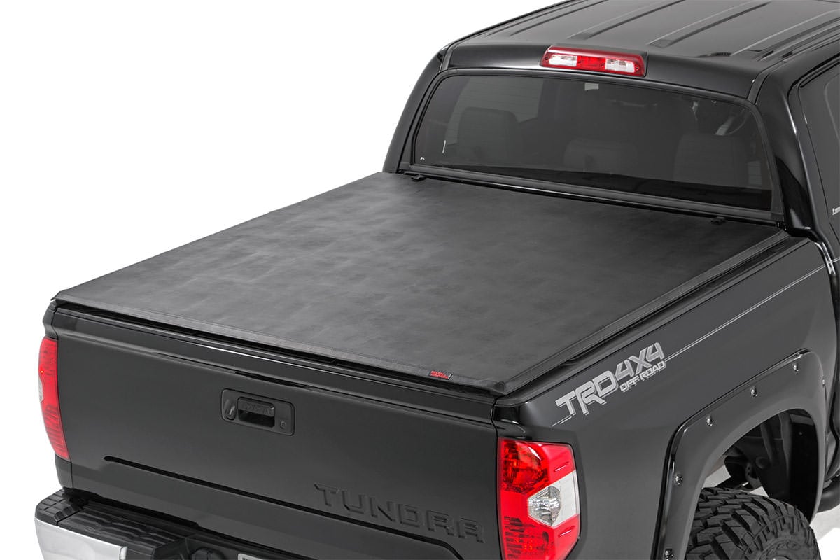 Rough Country Soft Tri-Fold Bed Cover for 2007–2025 Toyota Tundra