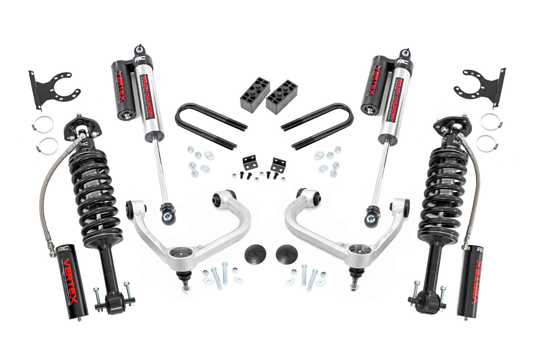 Rough Country 3-Inch Lift Kit with Vertex Shocks for 2021–2025 Ford F-150 4WD