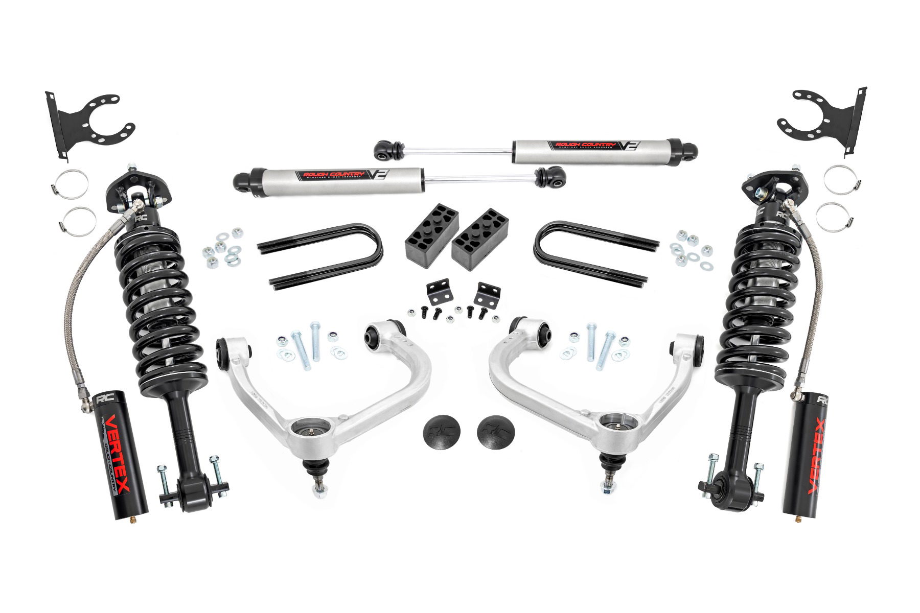 Rough Country 3-Inch Lift Kit with Vertex Struts for 2021–2025 Ford F-150 4WD