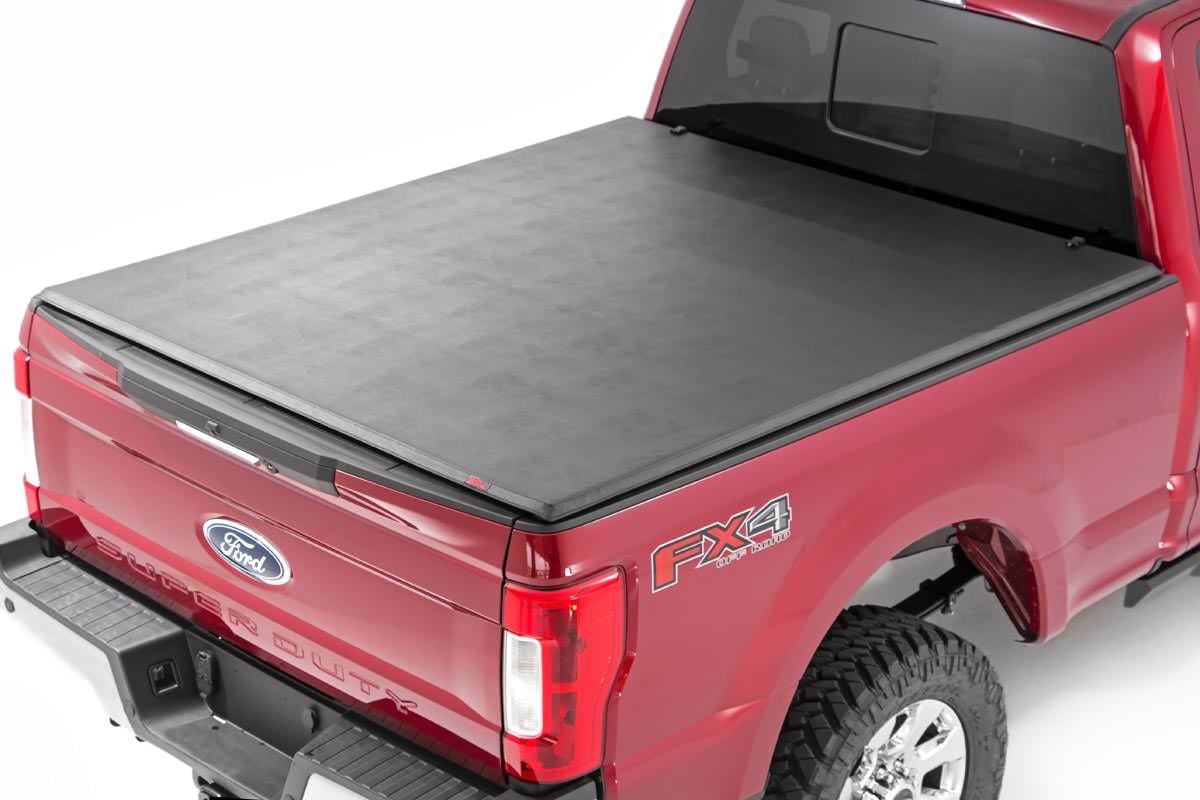Rough Country 6'10" Soft Tri-Fold Bed Cover for F-250/F-350 Super Duty