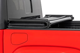 Soft Tri-Fold Bed Cover for 2020–2025 Jeep Gladiator 4WD, view 3, Rough Country 41620500A