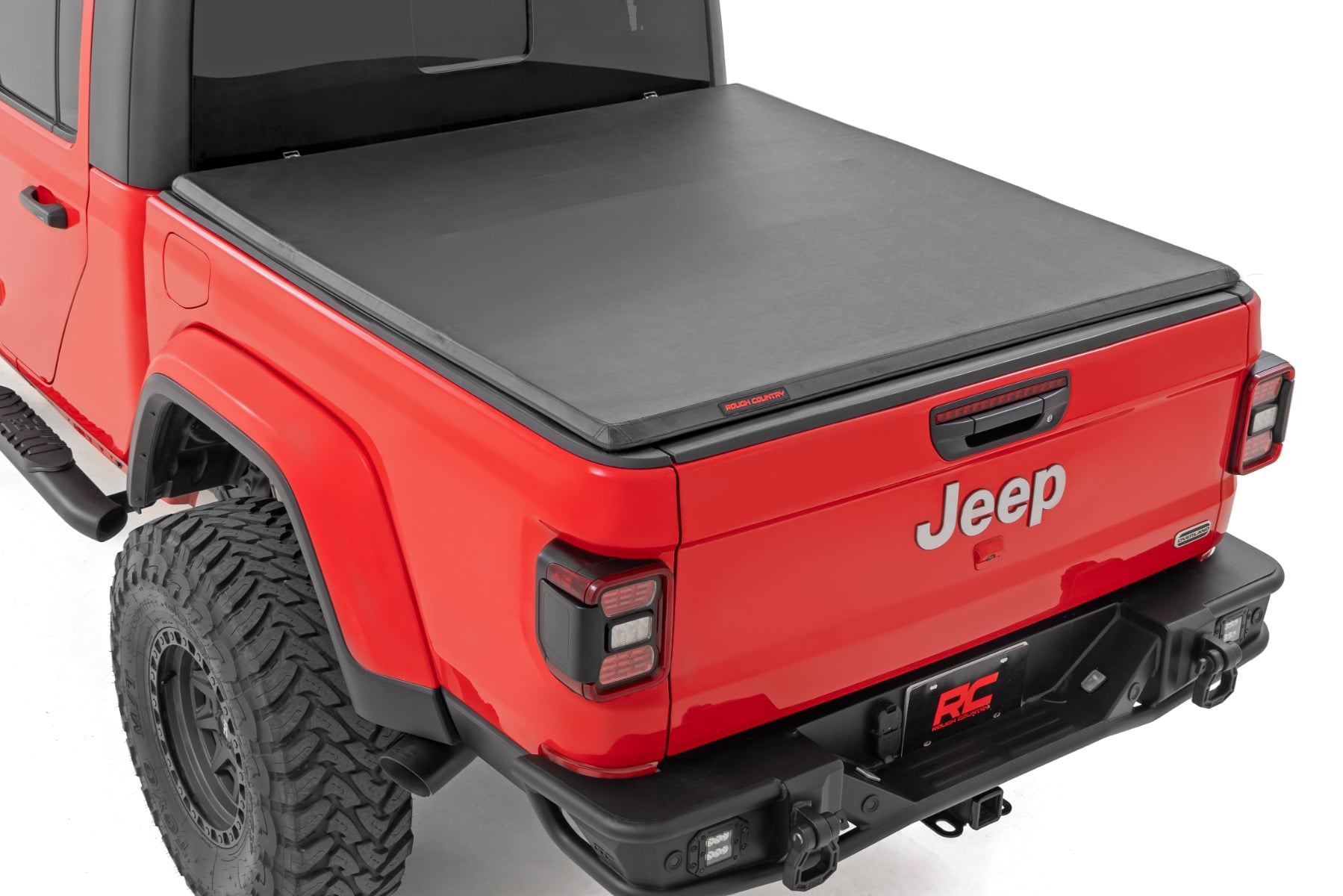Rough Country Soft Tri-Fold Bed Cover for 2020–2025 Jeep Gladiator 4WD