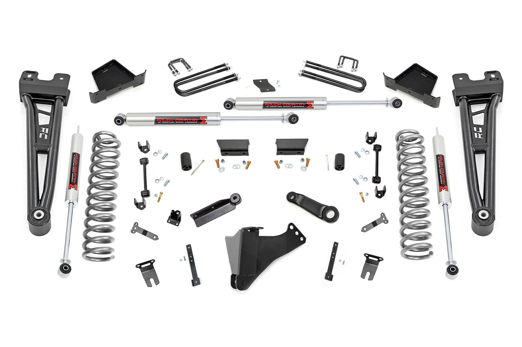 Rough Country 6-Inch Lift Kit with M1 Shocks for Ford Super Duty 4WD