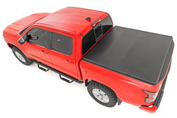 Soft Tri-Fold Bed Cover for Nissan Frontier 5-Foot Bed (2022-2024), view 3 — Rough Country 41805522A