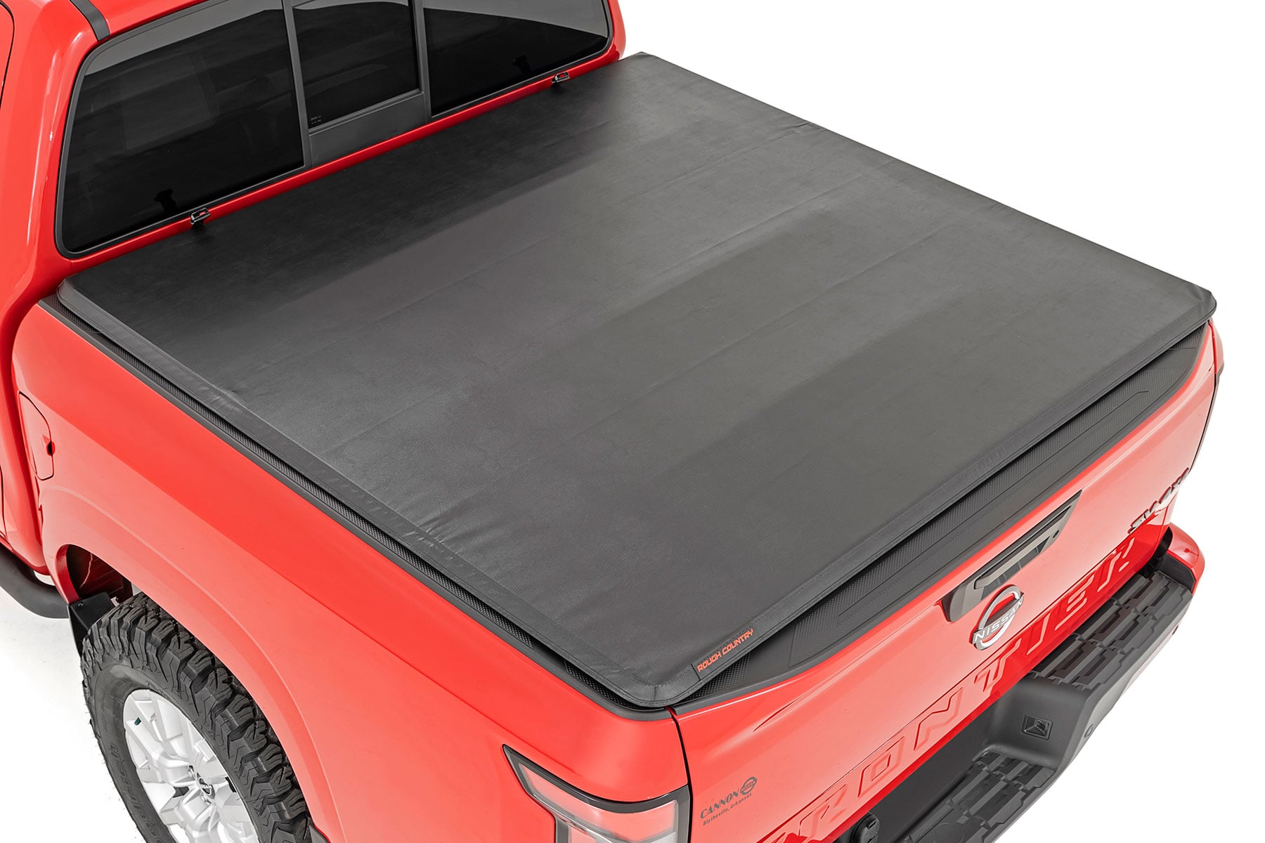 Soft Tri-Fold Bed Cover for Nissan Frontier 5-Foot Bed (2022-2024) — Rough Country 41805522A