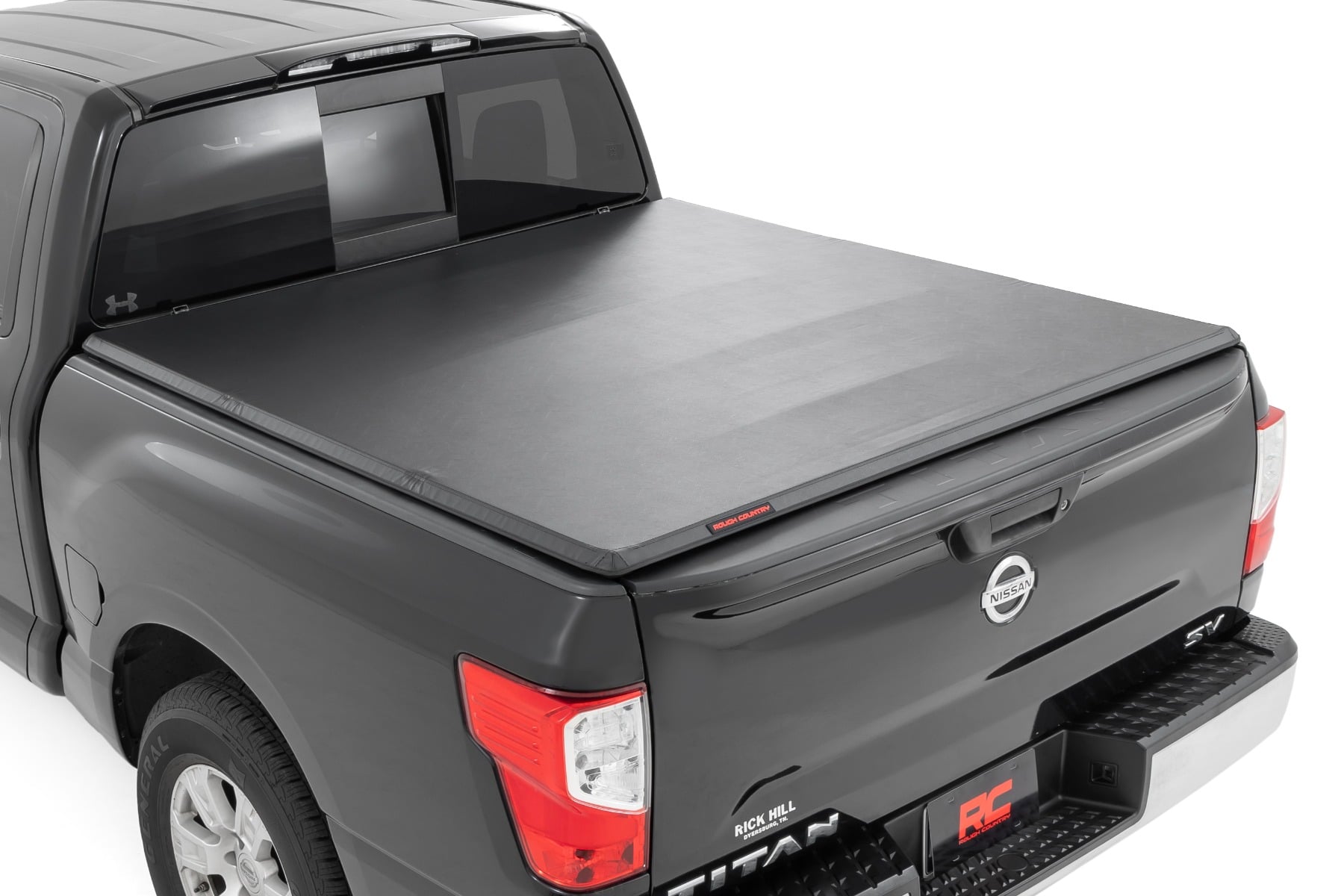 Rough Country Soft Tri-Fold Bed Cover for Nissan Titan & Titan XD