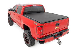 5'9" Soft Roll-Up Tonneau Cover for Silverado/Sierra (2014-2018), Rough Country 42119551