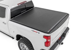 Soft Roll-Up Tonneau Cover for 5'10" Truck Beds shown installed, Rough Country 42120580